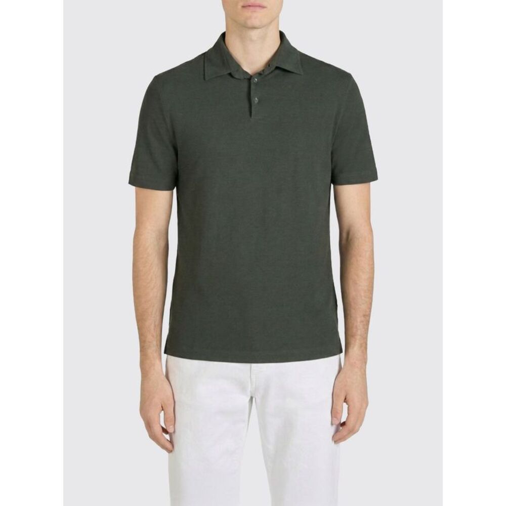 Zanone Polo Shirt Men Green